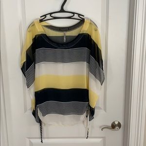 Trac Transparent Multi-Colored Top.